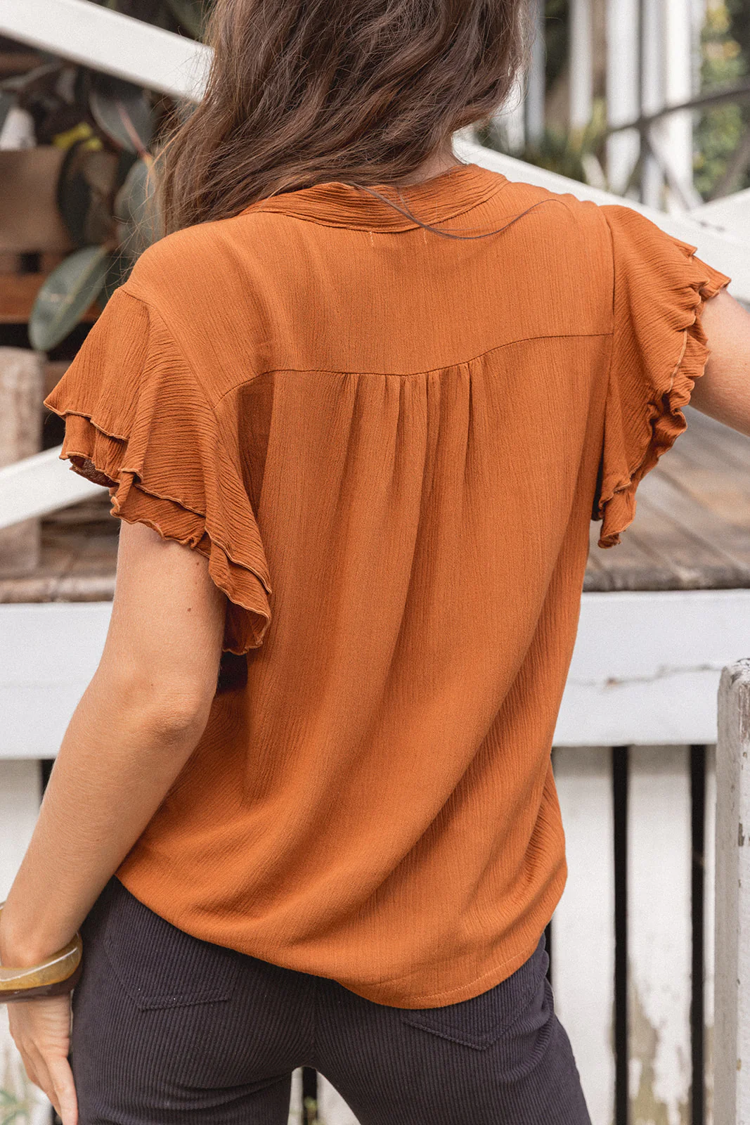 Hazel Blouse - Ochre - Image 6