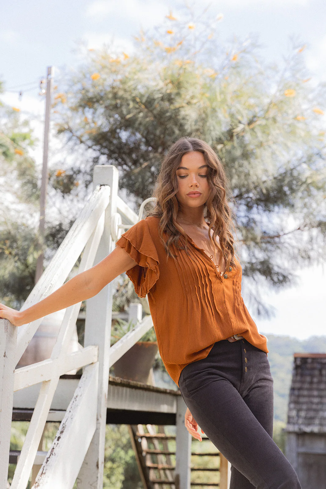 Hazel Blouse - Ochre - Image 7
