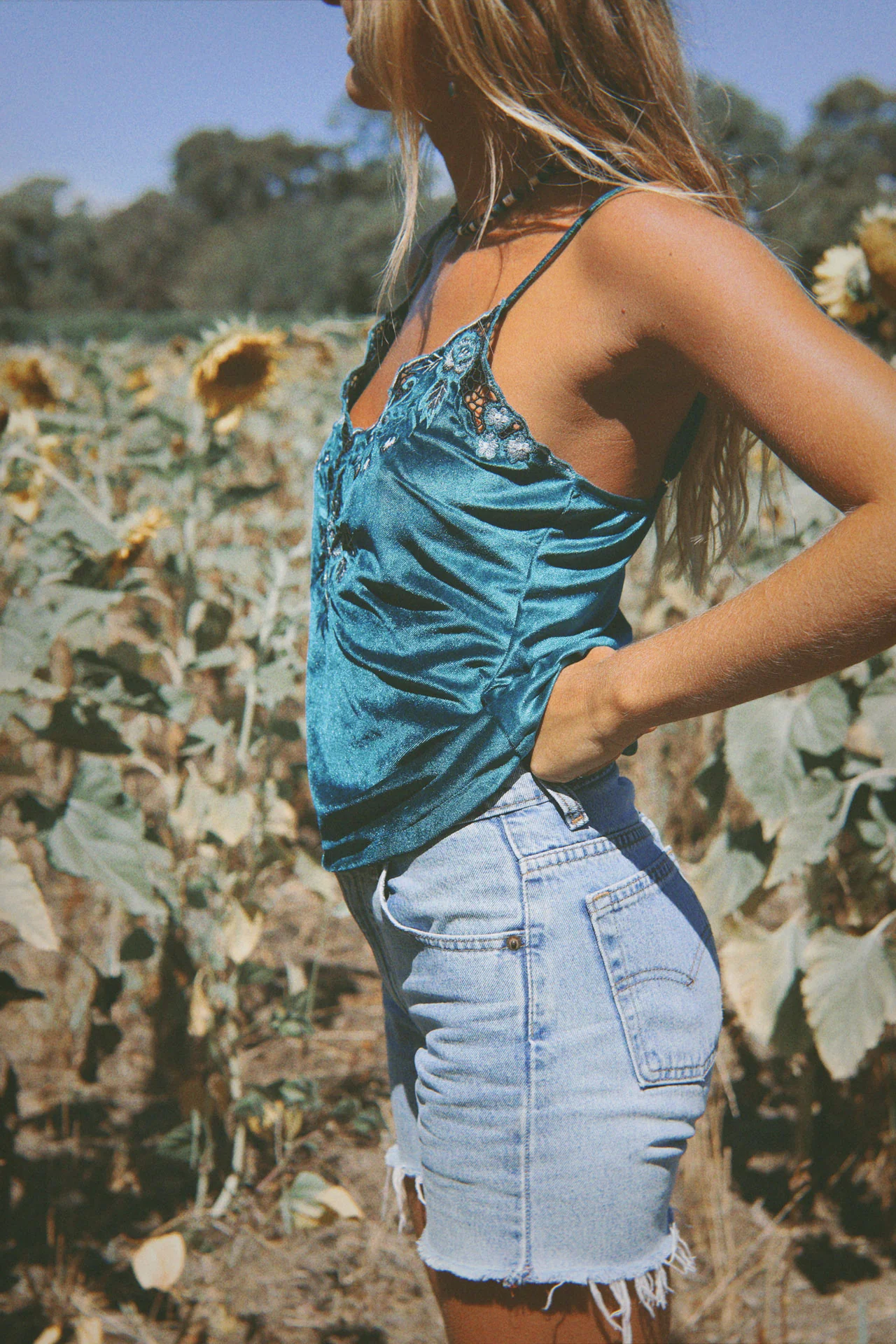 Hendrix Cami - Teal - Image 2