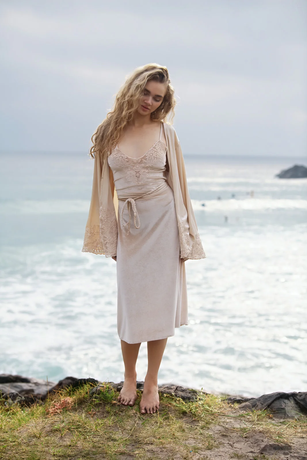 Hendrix Midi Dress - Cream - Image 4