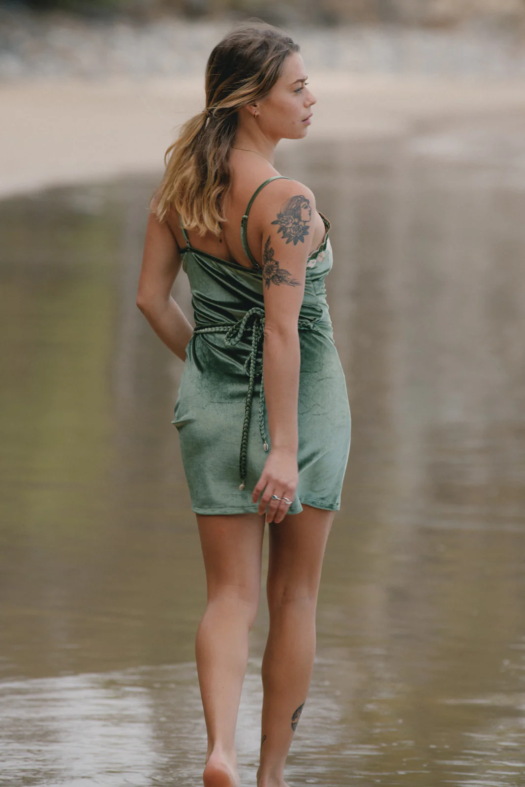 Hendrix Mini Dress - Moss - Image 10