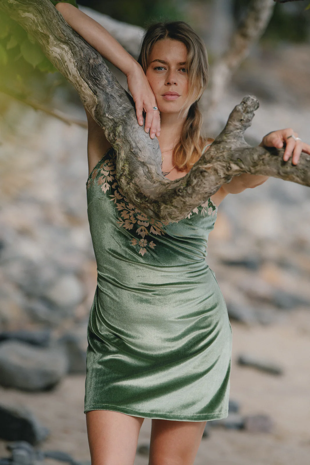 Hendrix Mini Dress - Moss - Image 6