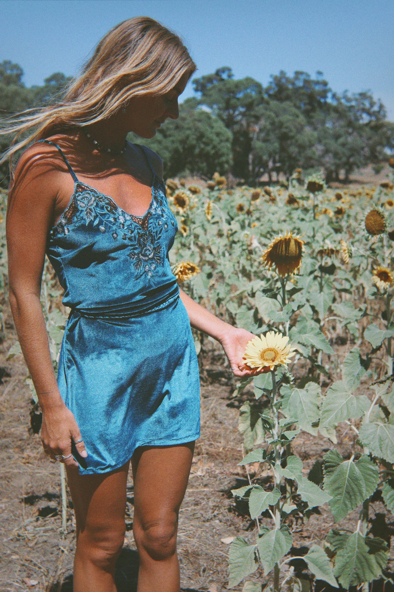 Hendrix Mini Dress - Teal