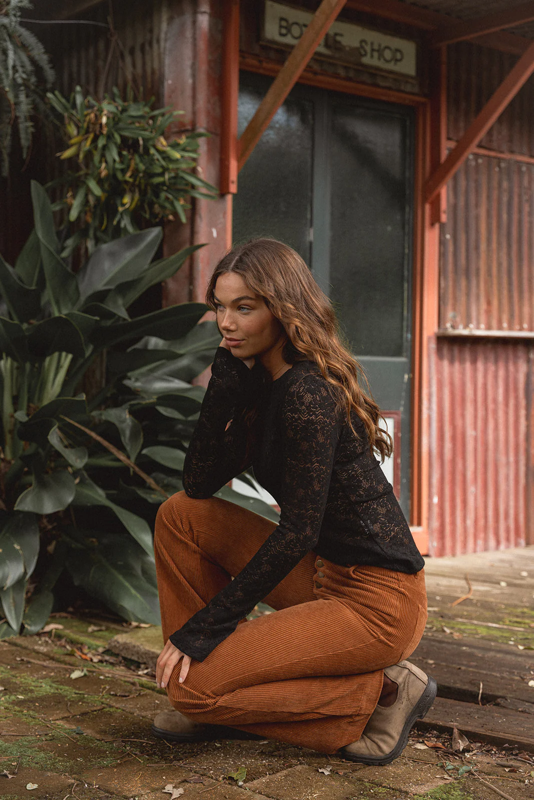 Lace Layering Top - Black - Image 3
