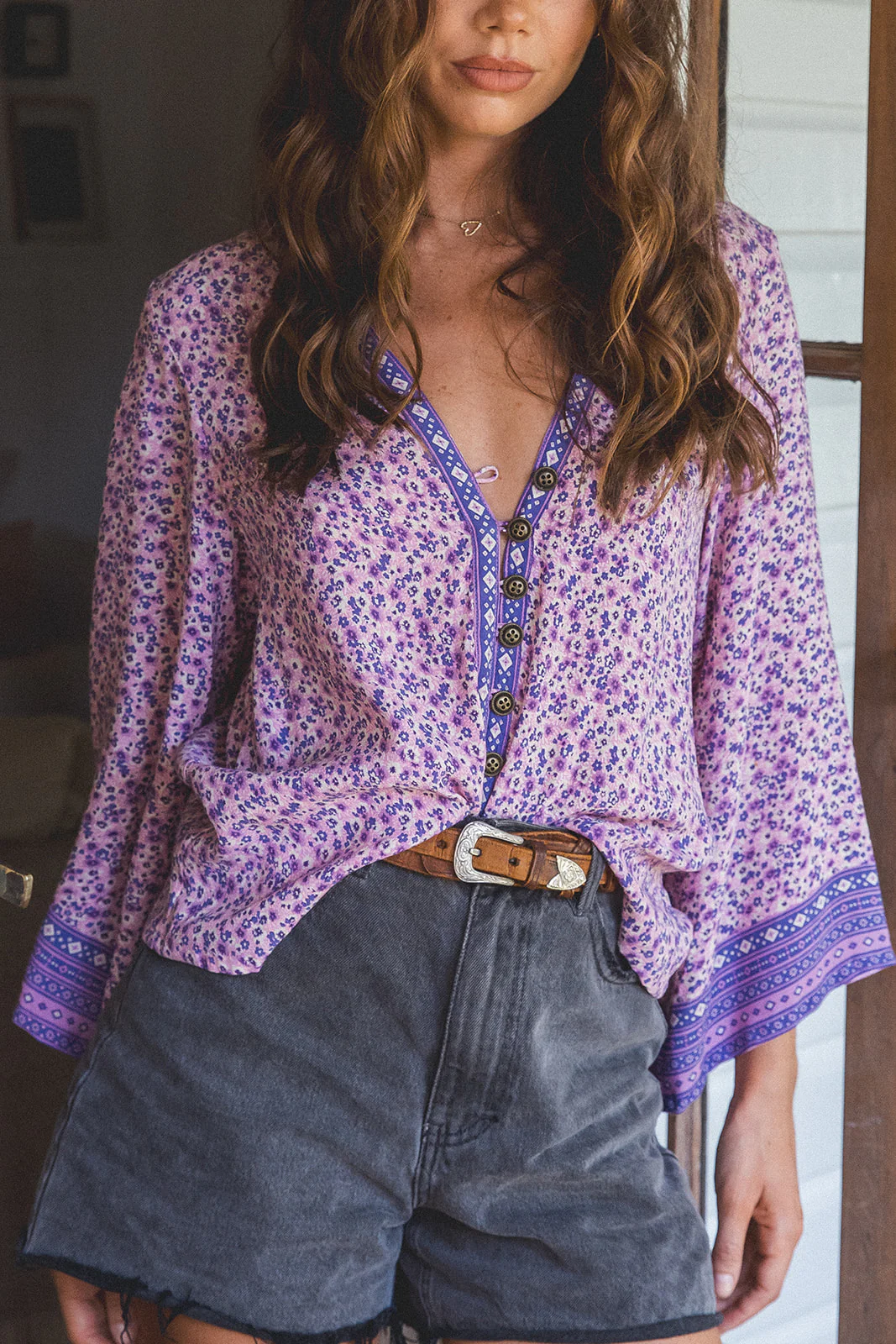 Lani Blouse - Mulberry