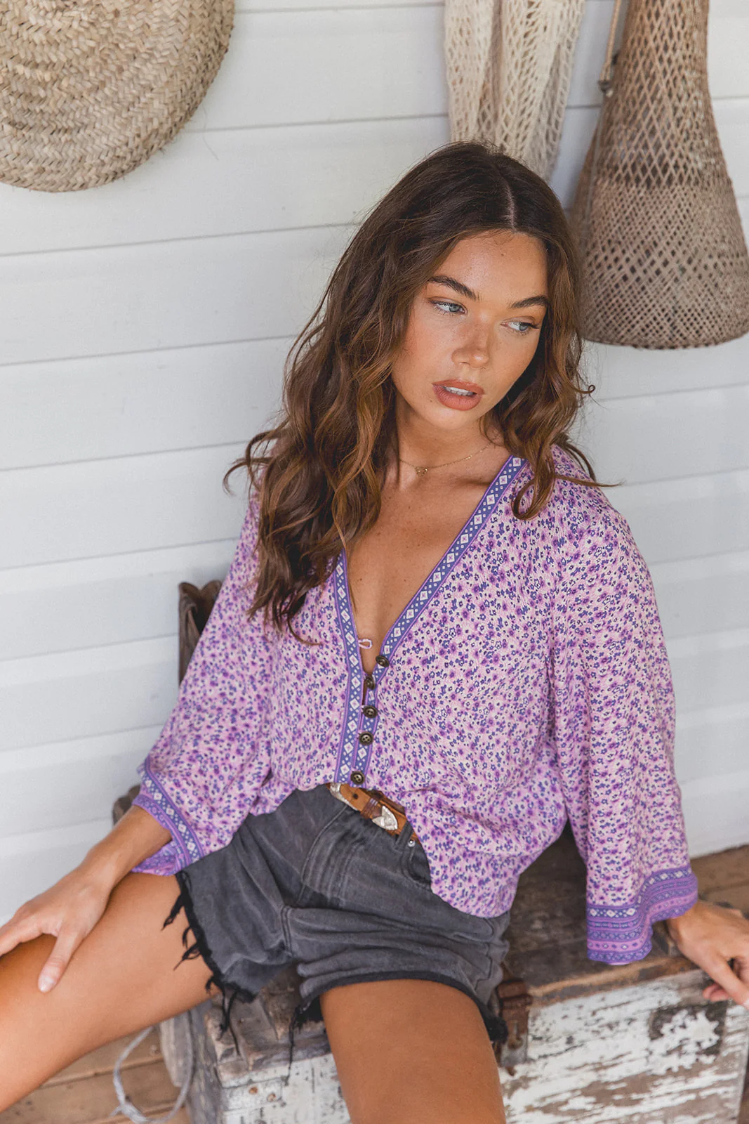 Lani Blouse - Mulberry - Image 5